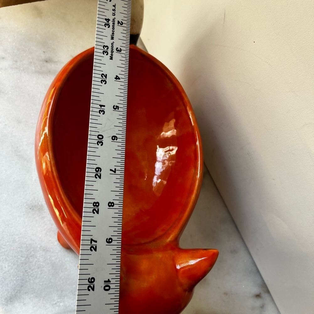 Orange Fox Ceramic Bowl by Pier 1 - Picture 12 of 14